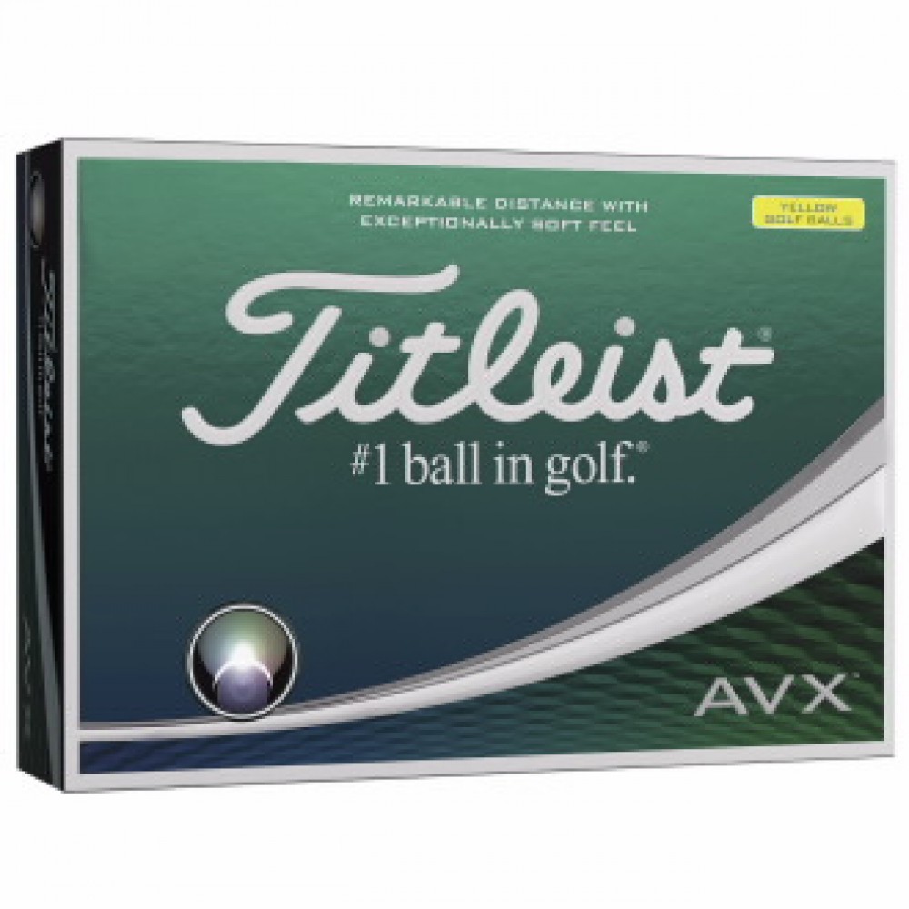 Titleist AVX Yellow Golf Ball (Standard Service) Custom Imprinted Titleist AVX Yellow Golf Ball (Standard Service) Custom Imprinted