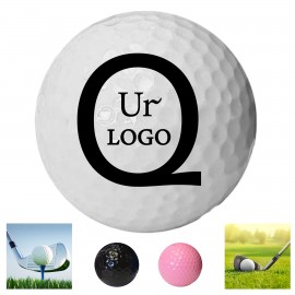 Black Golf Practice Ball Double Layered with Logo