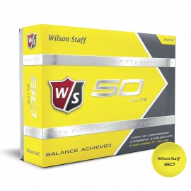 Wilson Staff 50 Elite GLOSS YELLOW Golf Ball - Dozen Box with Logo  Wilson Staff 50 Elite GLOSS YELLOW Golf Ball - Dozen Box with Logo
