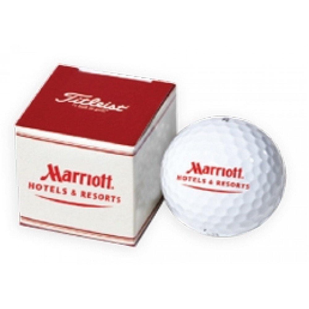 PackEdge® 1-Ball Custom Box w/Titleist® DT TruSoft™ Yellow Golf Ball Custom Imprinted PackEdge® 1-Ball Custom Box w/Titleist® DT TruSoft™ Yellow Golf Ball Custom Imprinted