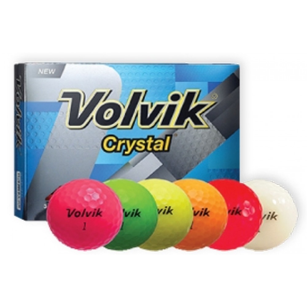 Custom Branded Volvik® Crystal Red Golf Balls Custom Branded Volvik® Crystal Red Golf Balls