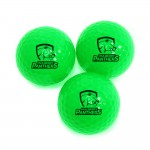 Colored Golf Balls Neon Green with Logo