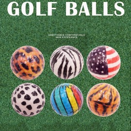 Custom 2 Layer Leopard Pattern Golf Balls with Logo  Custom 2 Layer Leopard Pattern Golf Balls with Logo