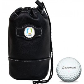 6 Golf Ball Shag Bag w/ Titleist Pro V1 Golf Balls with Logo