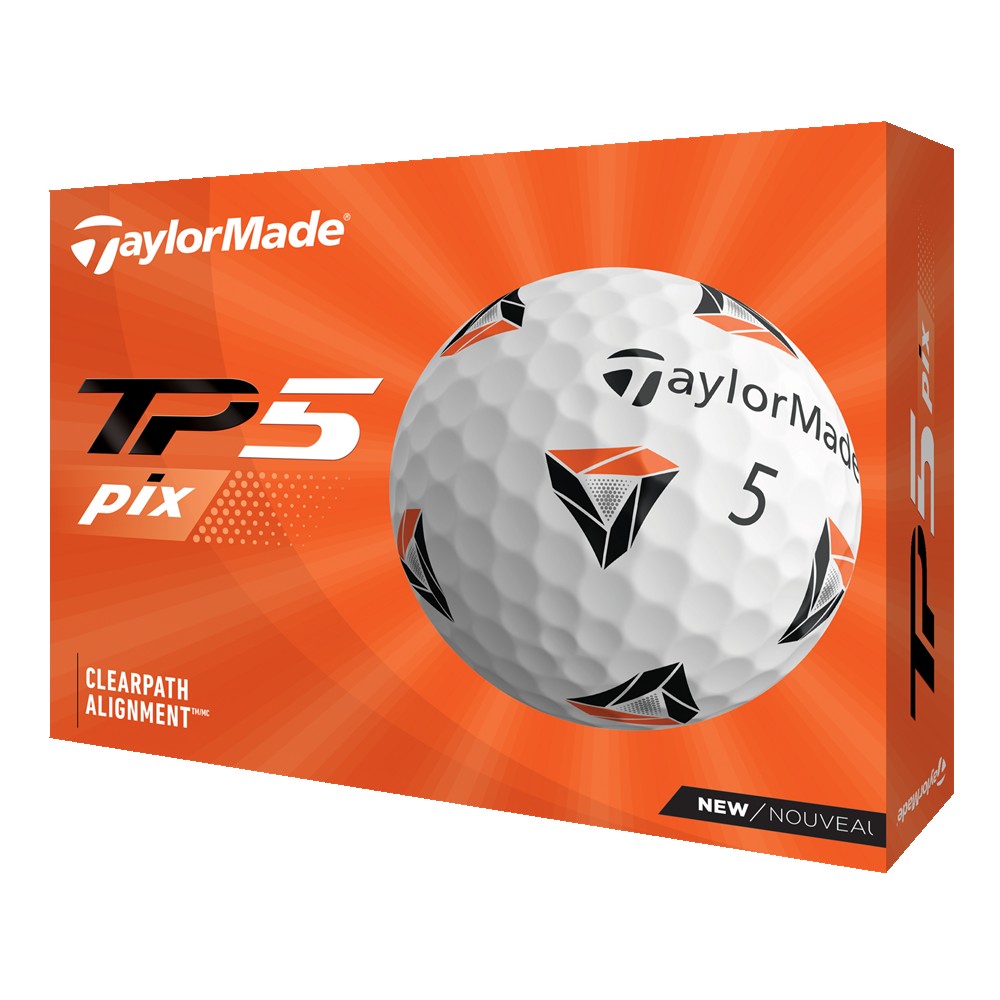 Promotional TaylorMade 2021 TP5 pix Golf Balls - White