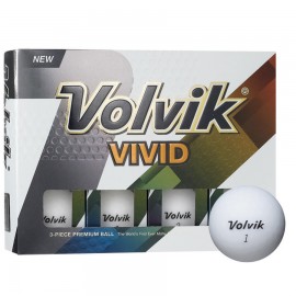 Logo Branded Volvik Vivid Matte Golf Ball Set (Dozen)