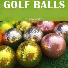 Custom 2 Layer Metallic Colored Golf Balls with Logo  Custom 2 Layer Metallic Colored Golf Balls with Logo