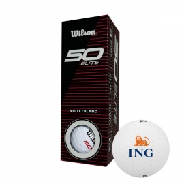 Wilson 50 Elite Golf Ball Sleeve with Logo