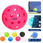 4PCS Multi-Hole PE Practice Ball with Logo