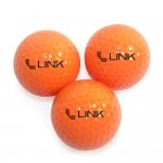 Logo Branded Colored Golf Balls Orange