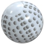 Customized 6" Inflatable Golf Ball Beach Ball