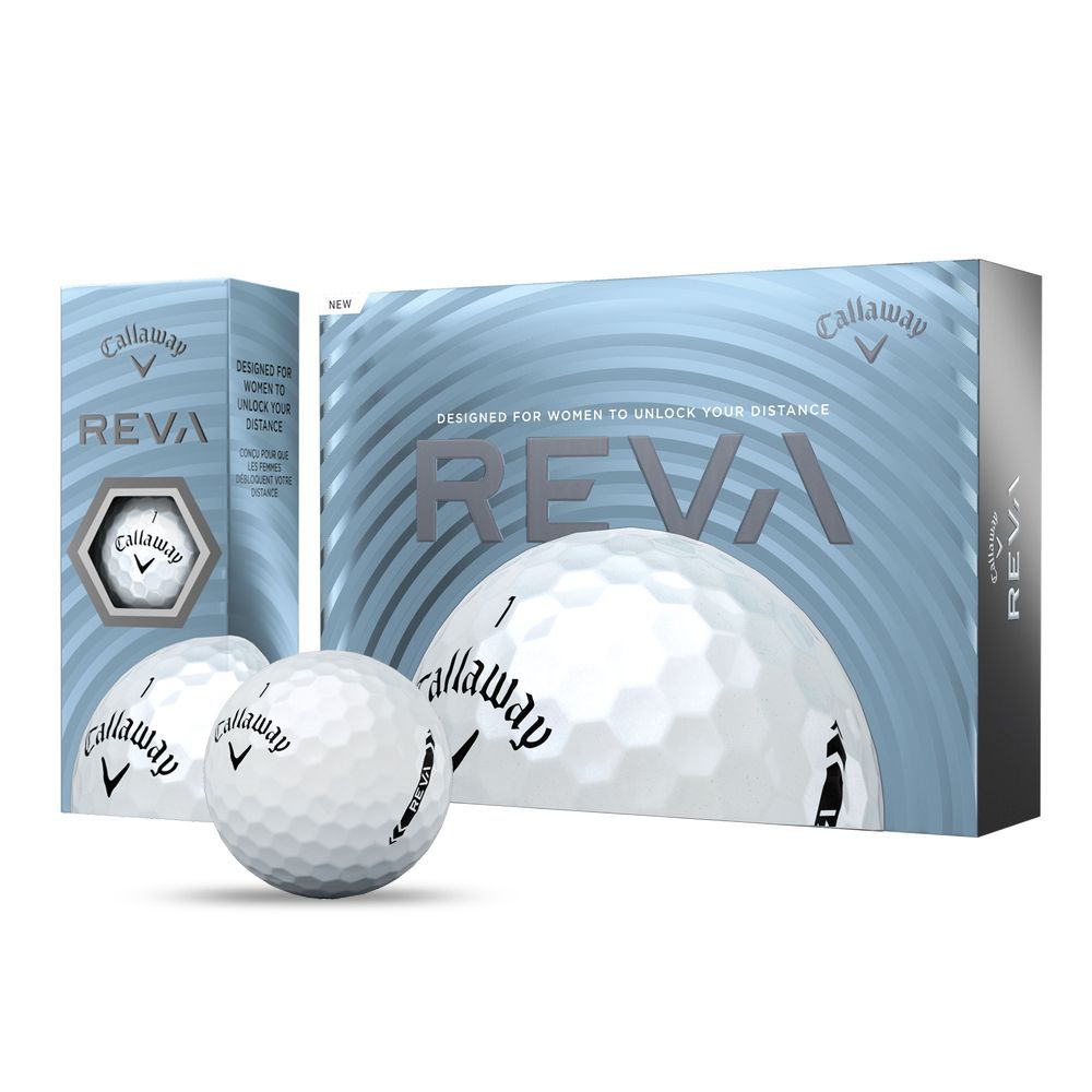 Callaway Reva Triple Track Pearl Golf Balls with Logo Callaway Reva Triple Track Pearl Golf Balls with Logo