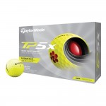 TaylorMade 2021 TP5x Golf Balls - Yellow with Logo