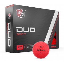 Promotional Wilson Staff Duo Soft RED Golf Ball - Dozen Box
