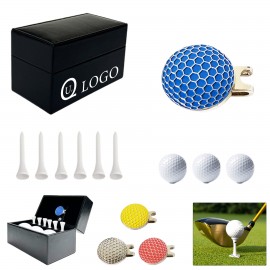 Leather Packaged Golf Balls Diameter 1.67 In with Logo
