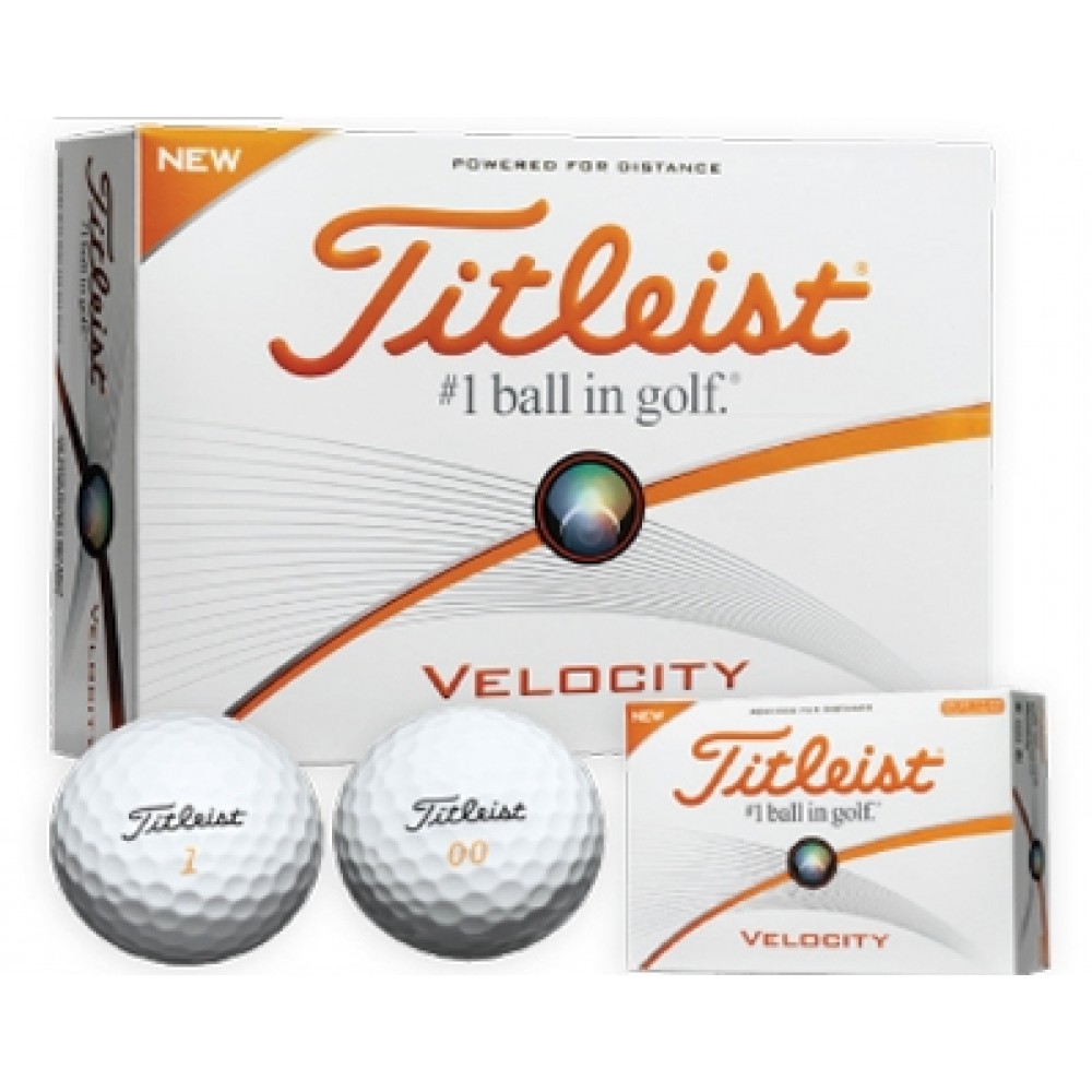 Custom Branded Titleist® Velocity® Golf Balls w/Single Digits Custom Branded Titleist® Velocity® Golf Balls w/Single Digits