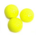 Logo Branded Colored Golf Balls Yellow