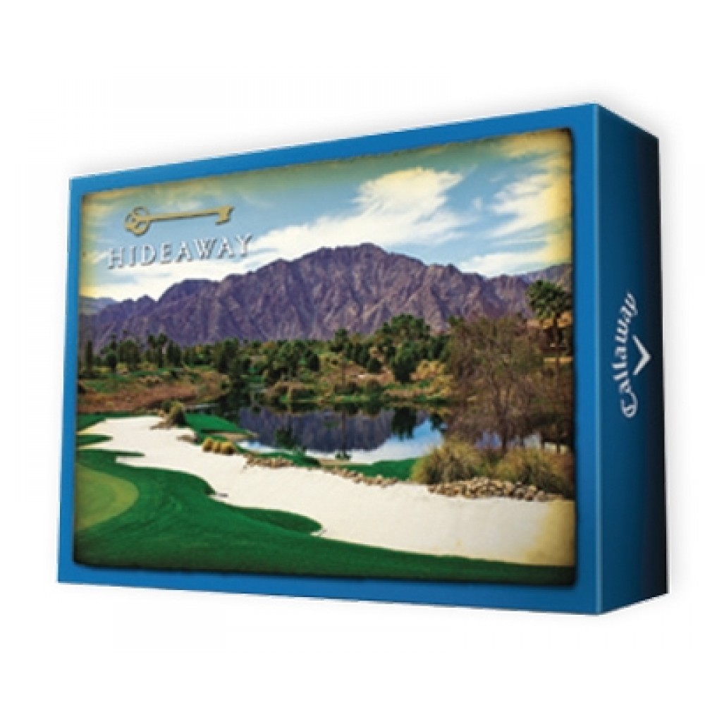 Logo Printed Callaway Custom Udesign ½ Dozen Superhot Golf Balls w/The Postcard Packaging Program Logo Printed Callaway Custom Udesign ½ Dozen Superhot Golf Balls w/The Postcard Packaging Program