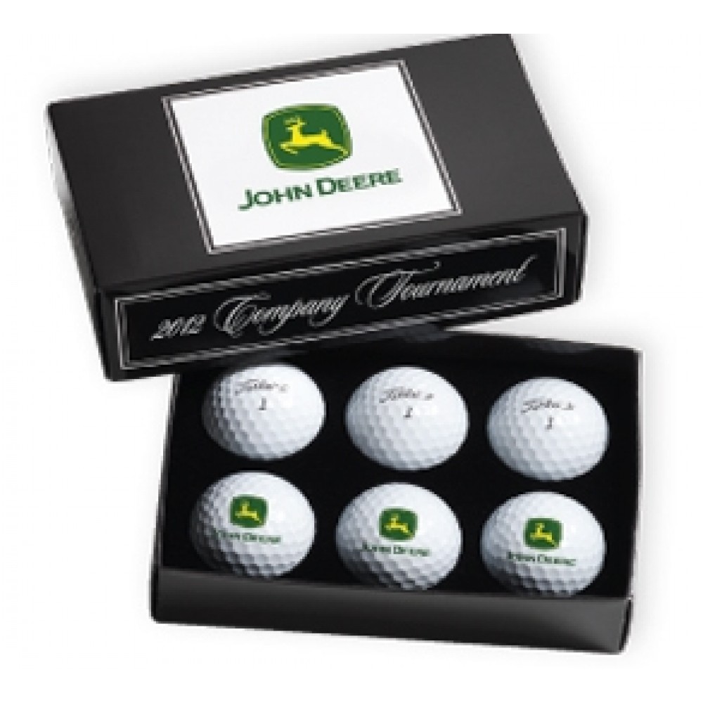 PackEdge® Tournament Custom Box w/½ Dozen White Pinnacle™ Soft Custom Branded PackEdge® Tournament Custom Box w/½ Dozen White Pinnacle™ Soft Custom Branded