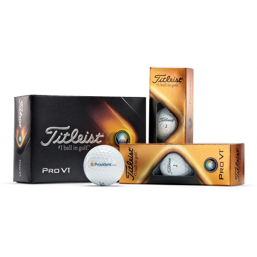 Titleist Pro V1 Golf Balls Half Dozen with Logo