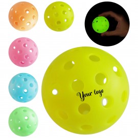 Customized Glow 40 Hole Indoor/Outdoor Pickleball