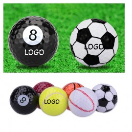 Custom Customized Golf Ball 2 Layers Putting Practice Technical Gift Imprint Full Color MOQ 100pcs