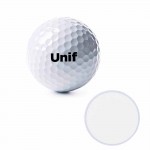 White Golf Ball W/ 332 Dimples with Logo