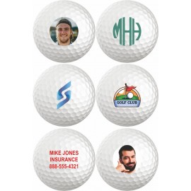 Full Color Printed Golf Balls with Logo