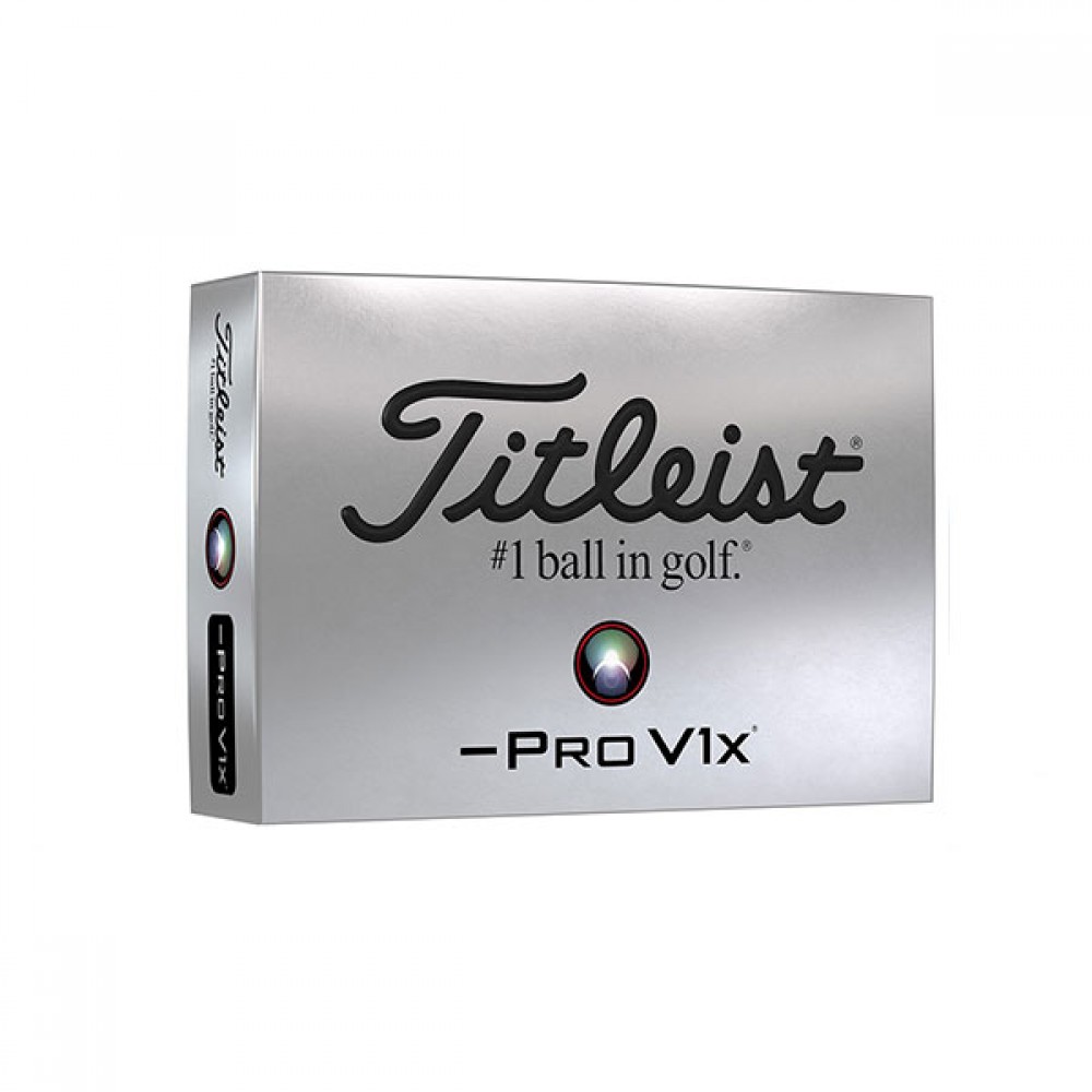 Titleist PRO V1 X Left Dash Golf Balls with Logo