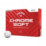 Callaway Chrome Soft Logo Golf Balls - 1 Dozen/2 Pole with Logo