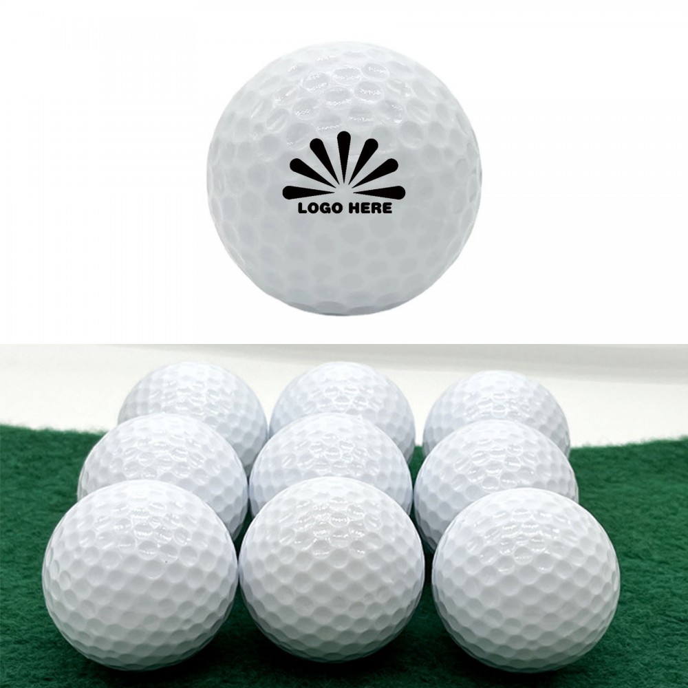 Custom High Quality Double Layer Golf Training Ball Custom High Quality Double Layer Golf Training Ball