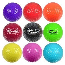 Logo Branded Colored Double-Layer Training Golf Ball