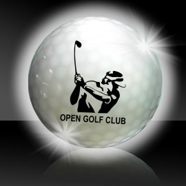 Promotional White Night Flyer Golf Ball
