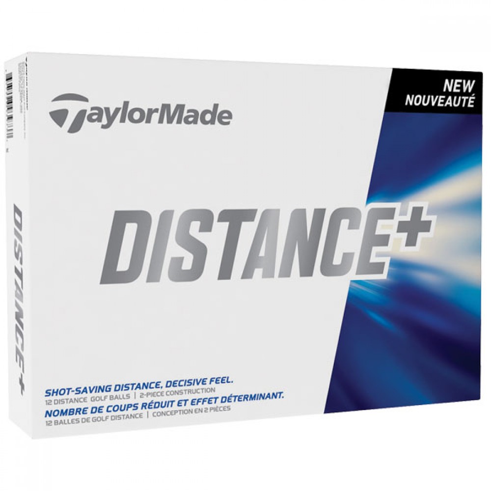 Logo Branded TaylorMade Distance + Golf Balls