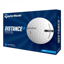 Personalized TaylorMade 2021 Distance+ Golf Balls - White
