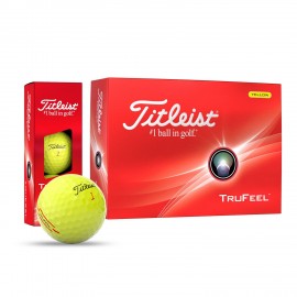 Personalized Titleist Trufeel Yellow Golf Balls
