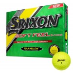 Srixon Soft Feel YELLOW Golf Ball - Dozen Box with Logo