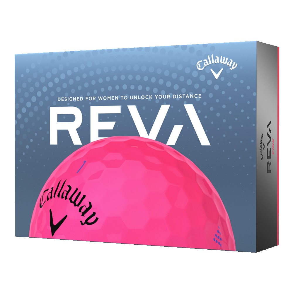 Logo Branded Callaway 2023 Reva Womens Golf Balls - Pink