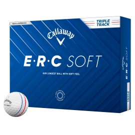 Callaway ERC Soft Triple Track Logo Golf Balls - 1 Dozen/1 Pole with Logo