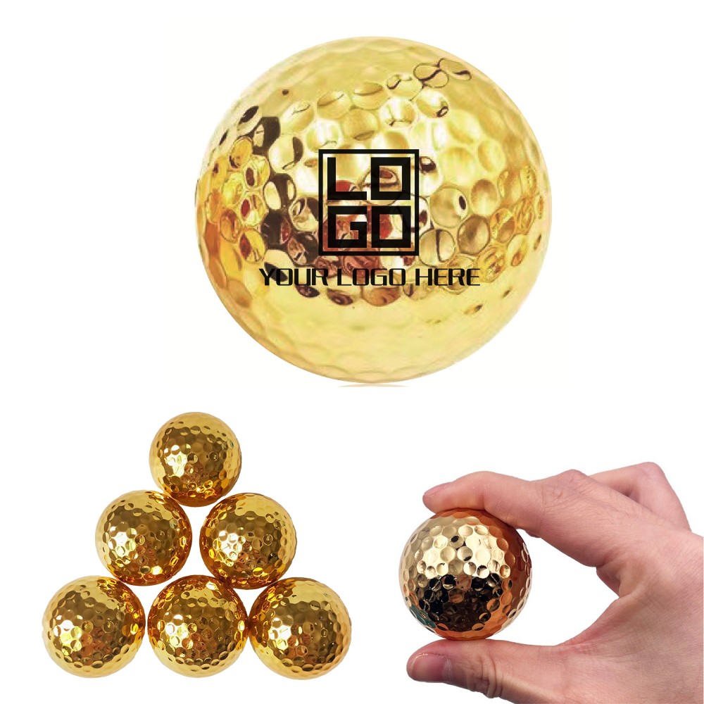 Promotional Gold Golf Ball