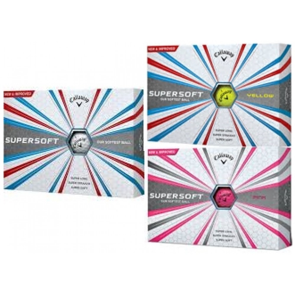 Callaway Supersoft 2017 Golf Balls Logo Printed Callaway Supersoft 2017 Golf Balls Logo Printed