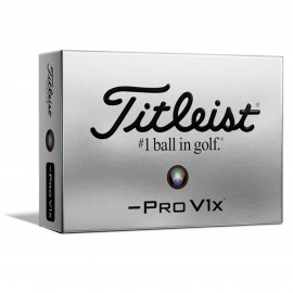 Customized Titleist ProV1x Left Dash Logo Golf Balls - 1 Dozen/2 Pole