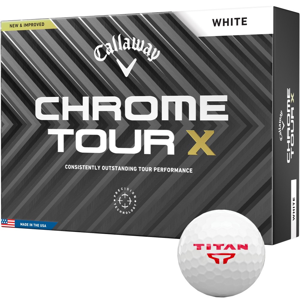 Personalized Callaway Chrome Tour X Golf Balls Personalized Callaway Chrome Tour X Golf Balls