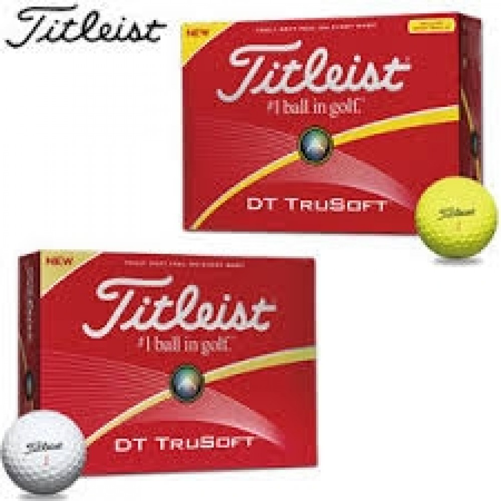 Logo Printed Titleist DT TruSoft 2018 Golf Balls Logo Printed Titleist DT TruSoft 2018 Golf Balls