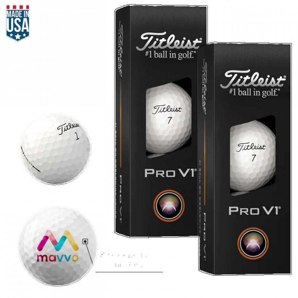 Titleist Pro V1 Half-Dozen Golf Balls with Logo Titleist Pro V1 Half-Dozen Golf Balls with Logo