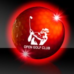 Logo Branded Red Night Flyer Golf Ball