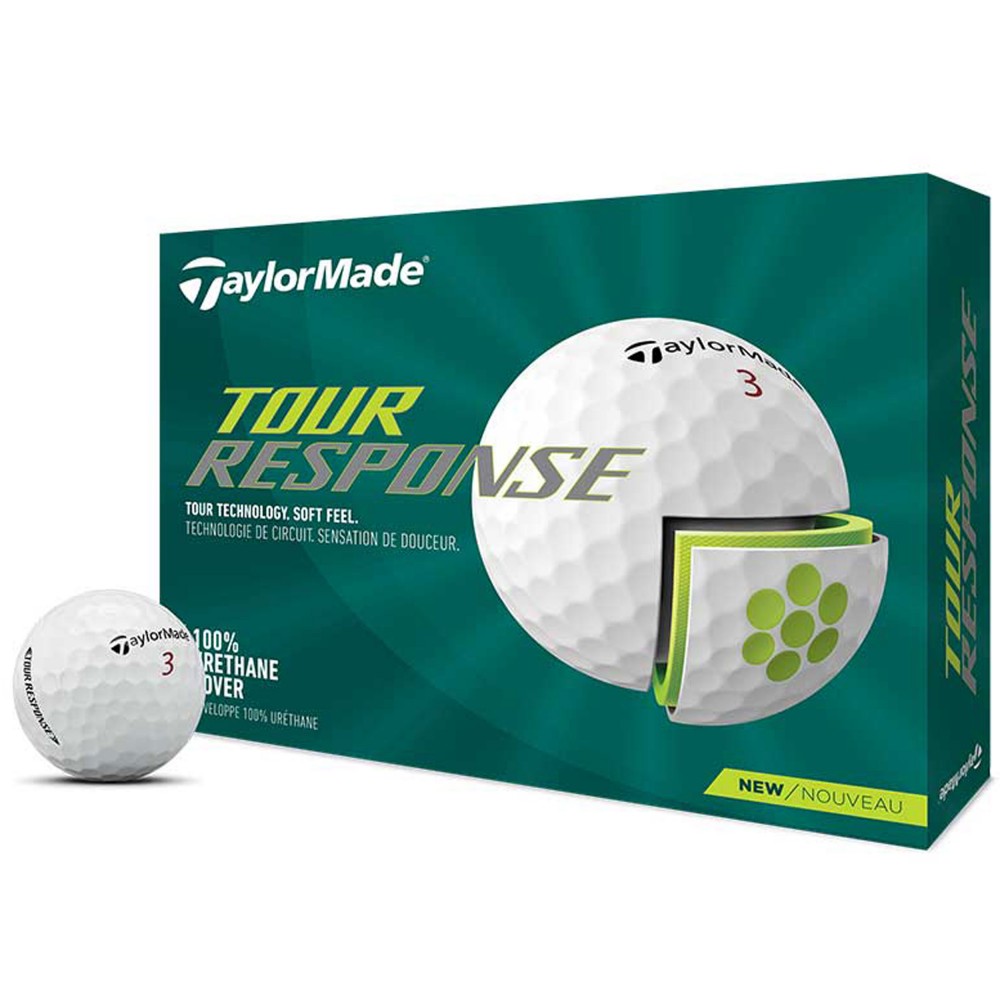 TaylorMade Tour Response Logo Golf Balls - 1 Dozen/1 Pole with Logo TaylorMade Tour Response Logo Golf Balls - 1 Dozen/1 Pole with Logo