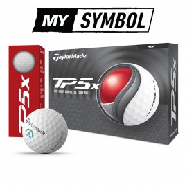 TaylorMade TP5X MySymbol Golf Balls with Logo