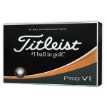 Titleist White Pro V1 Golf Balls (Half Dozen) Logo Printed