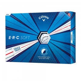 Callaway ERC Soft Triple Track 23 White Golf Balls (Dozen) with Logo  Callaway ERC Soft Triple Track 23 White Golf Balls (Dozen) with Logo